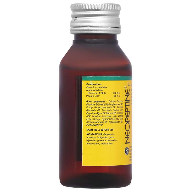 Neopeptine F Liquid hỗ trợ tăng cường tiêu hóa, giảm chướng bụng, đầy hơi chai 60 ml - 10